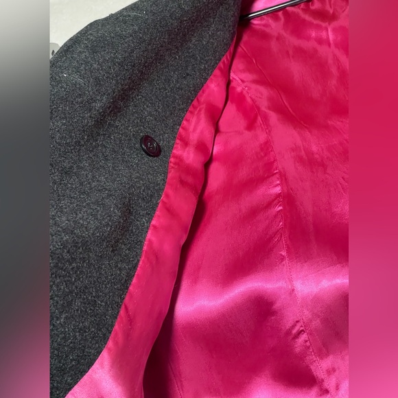 Izzi Collections Women's Wool Dark Gray Classic Peacoat Size M - Picture 11 of 13